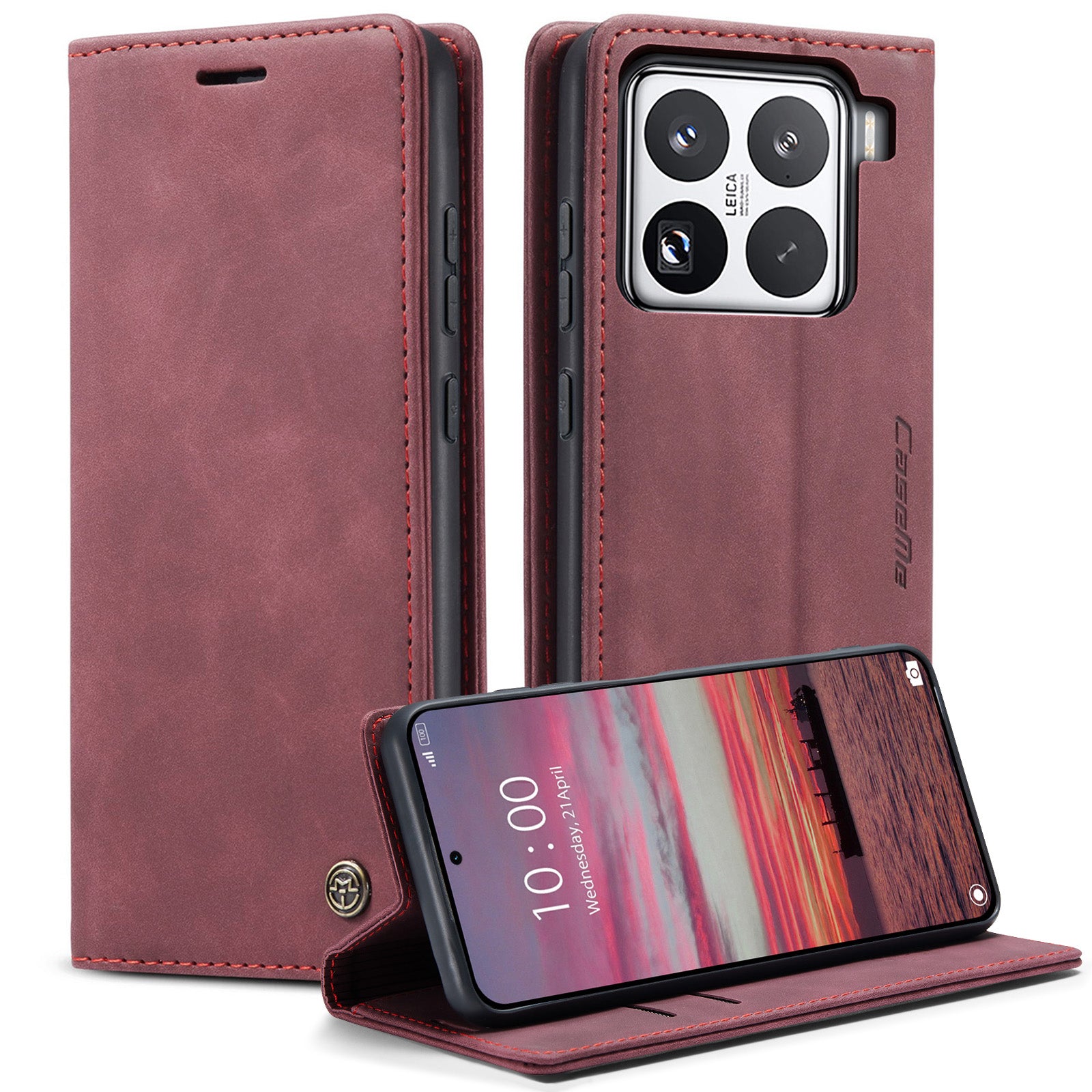 For Xiaomi 15 Pro Wallet Case CASEME 013 Series PU Leather Phone Cover Stand