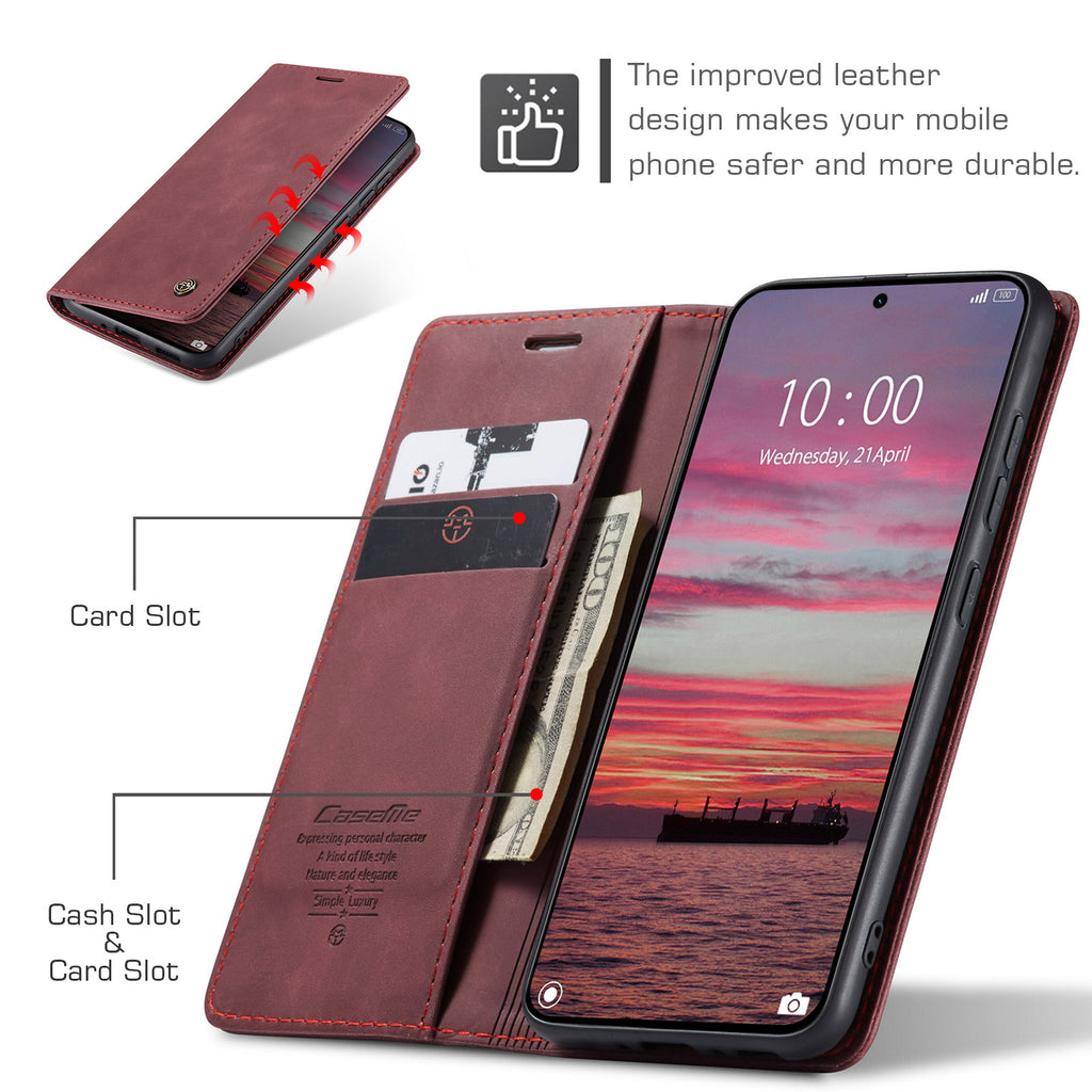 For Xiaomi 15 Pro Wallet Case CASEME 013 Series PU Leather Phone Cover Stand
