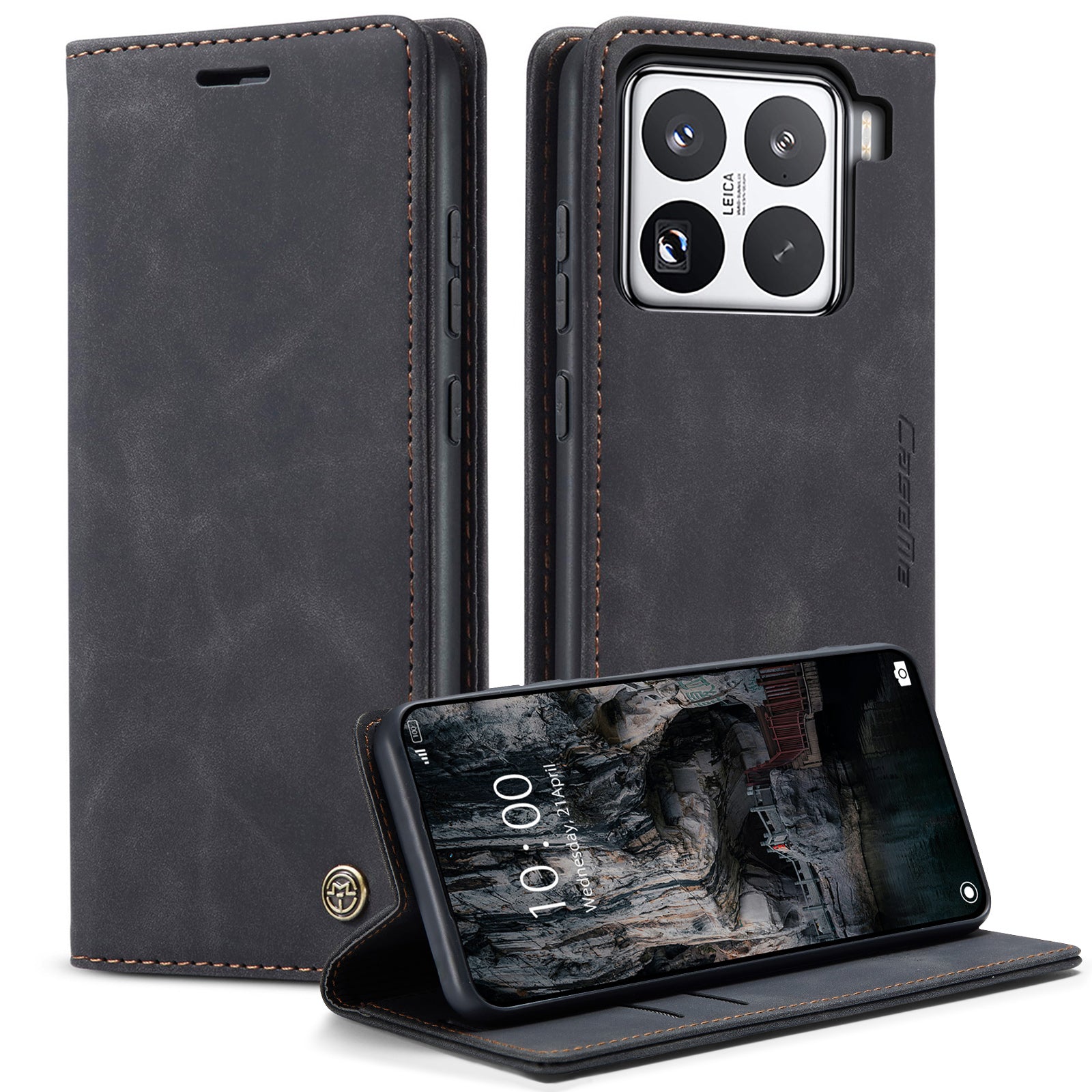 For Xiaomi 15 Pro Wallet Case CASEME 013 Series PU Leather Phone Cover Stand