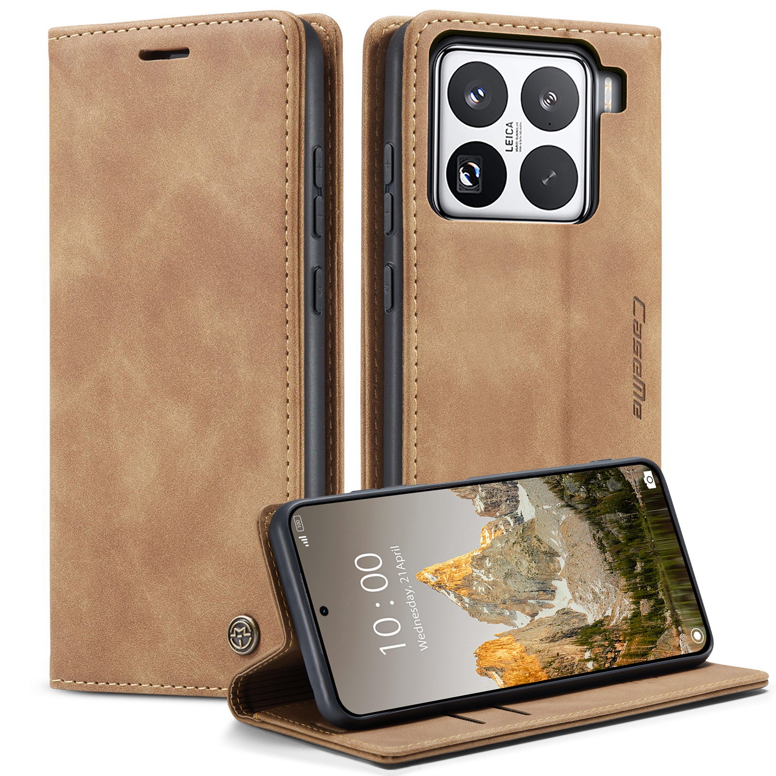 For Xiaomi 15 Pro Wallet Case CASEME 013 Series PU Leather Phone Cover Stand