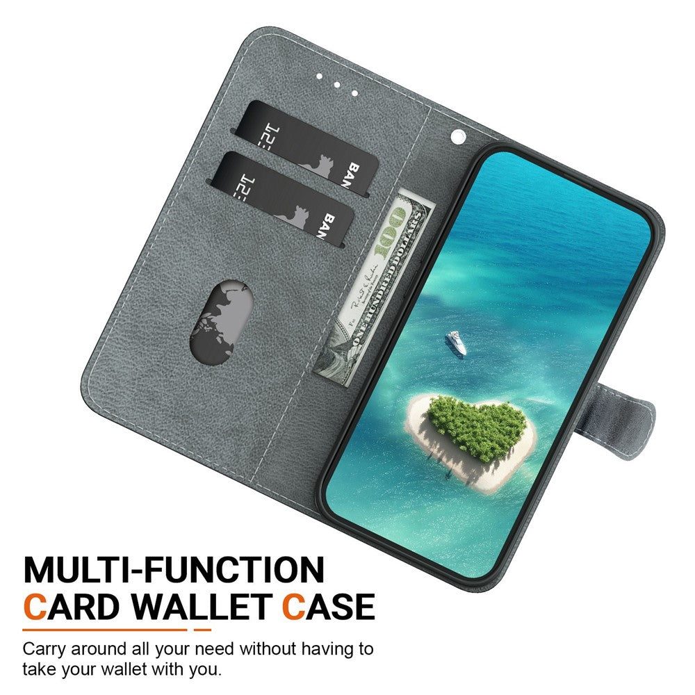 For Motorola Moto G06 4G Wallet Case Pattern Printing Leather Stand Phone Cover with Strap