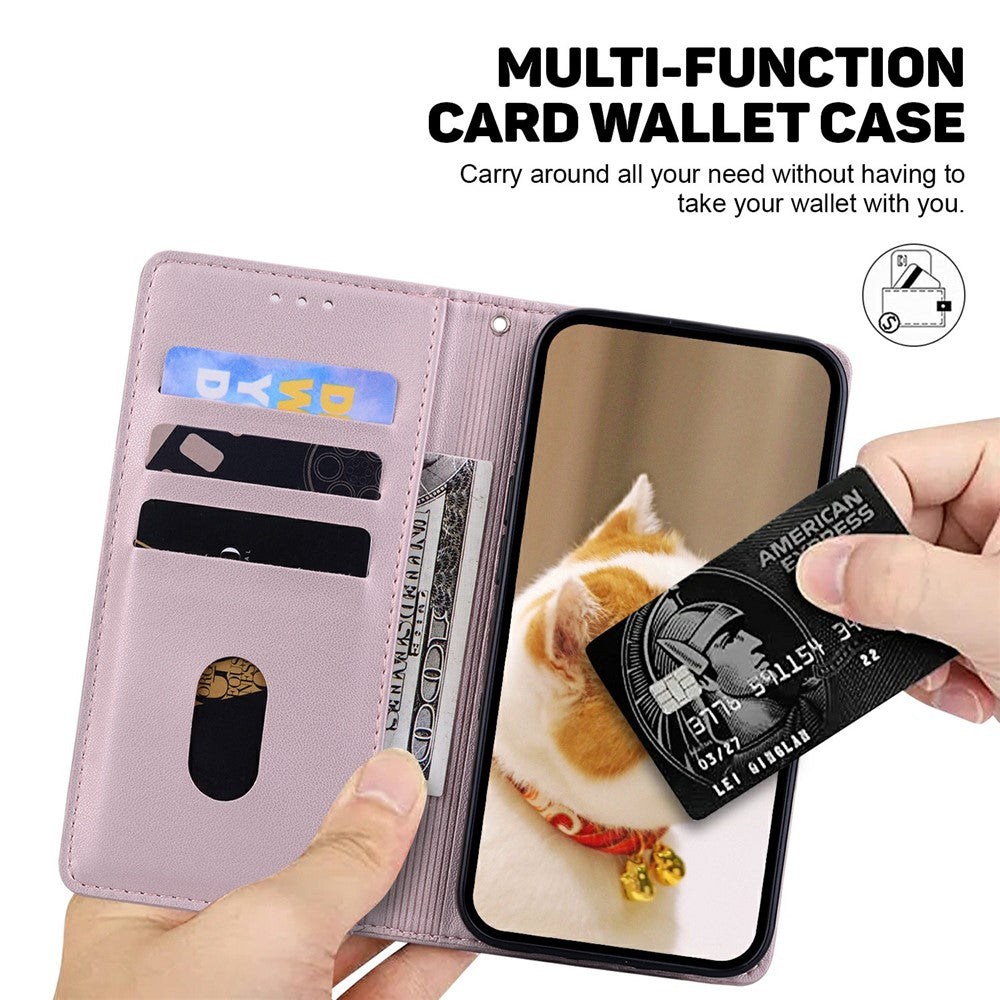 For Oppo F31 Pro+ 5G  /  A6 GT 5G Case RFID Blocking Kitten Pattern TPU + PU Leather Phone Cover with Wrist Strap