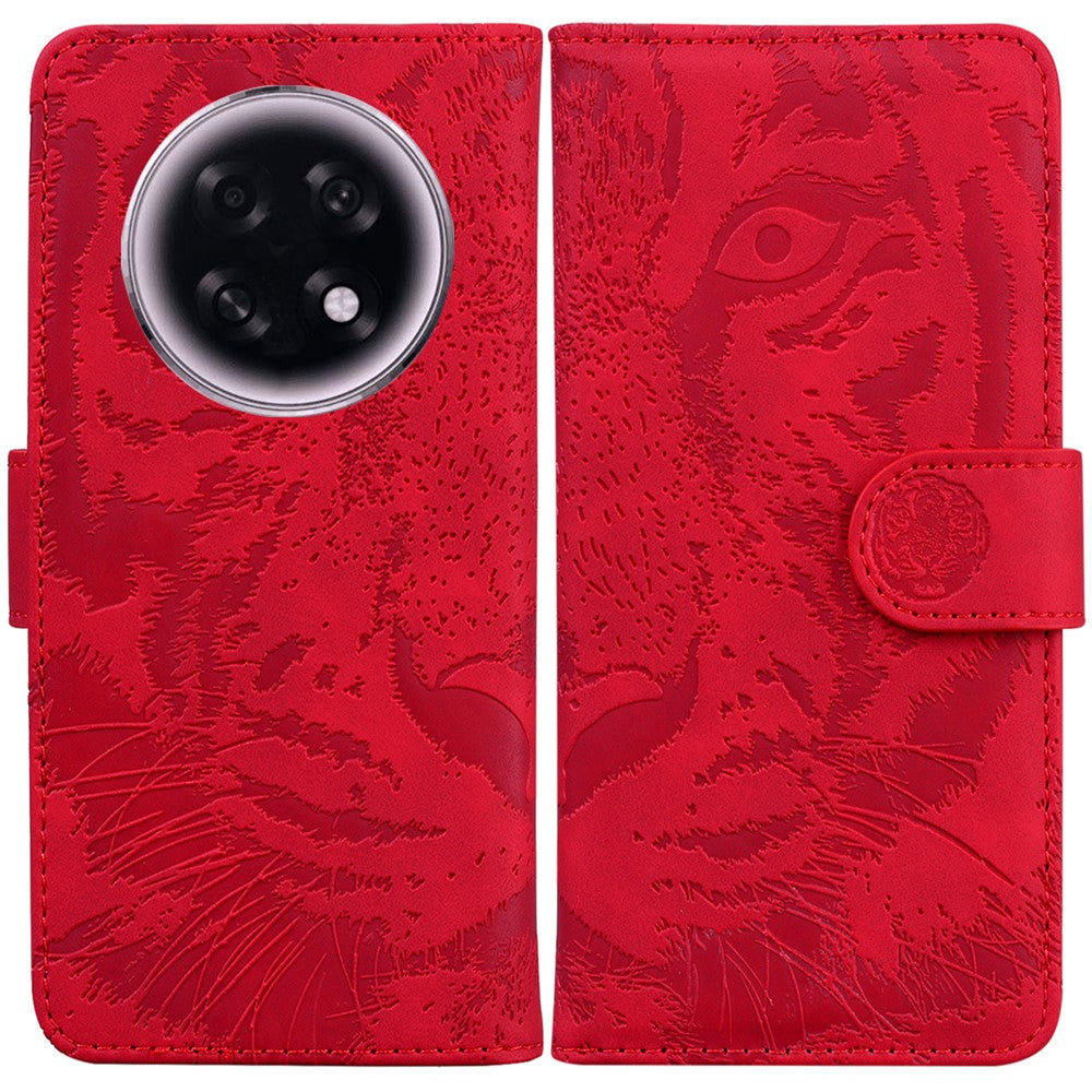 For Oppo F31 Pro+ 5G  /  A6 GT 5G Case Tiger Imprint Leather Wallet Phone Cover