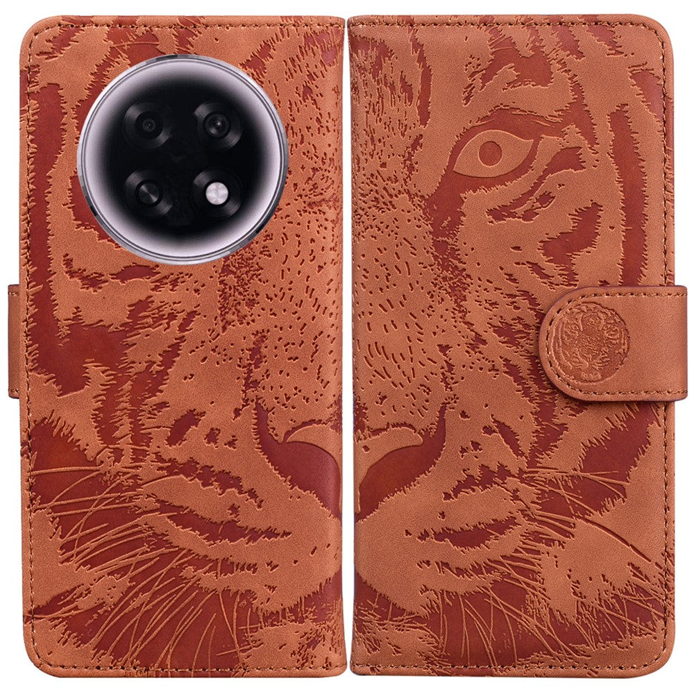 For Oppo F31 Pro+ 5G  /  A6 GT 5G Case Tiger Imprint Leather Wallet Phone Cover