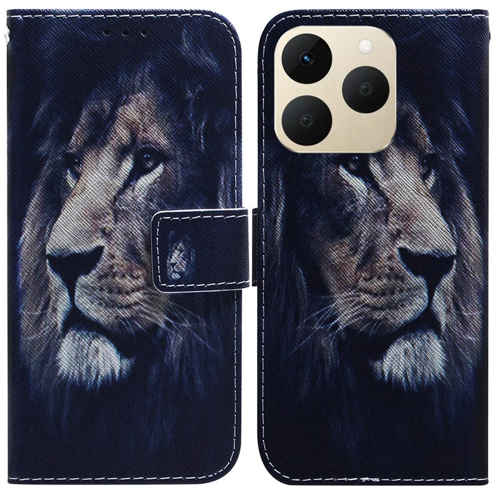 For Realme 15T 5G Wallet Case Pattern Print Leather Phone Cover