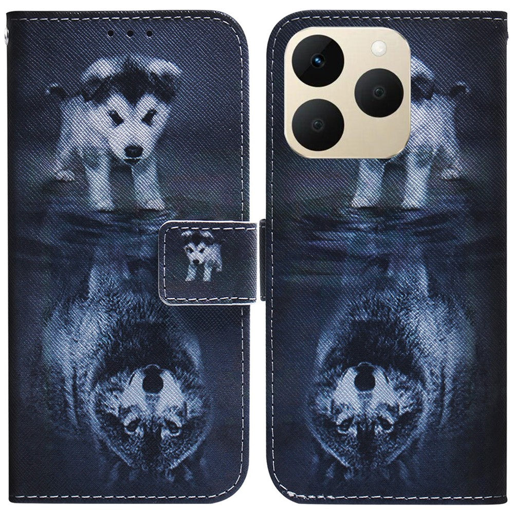 For Realme 15T 5G Wallet Case Pattern Print Leather Phone Cover