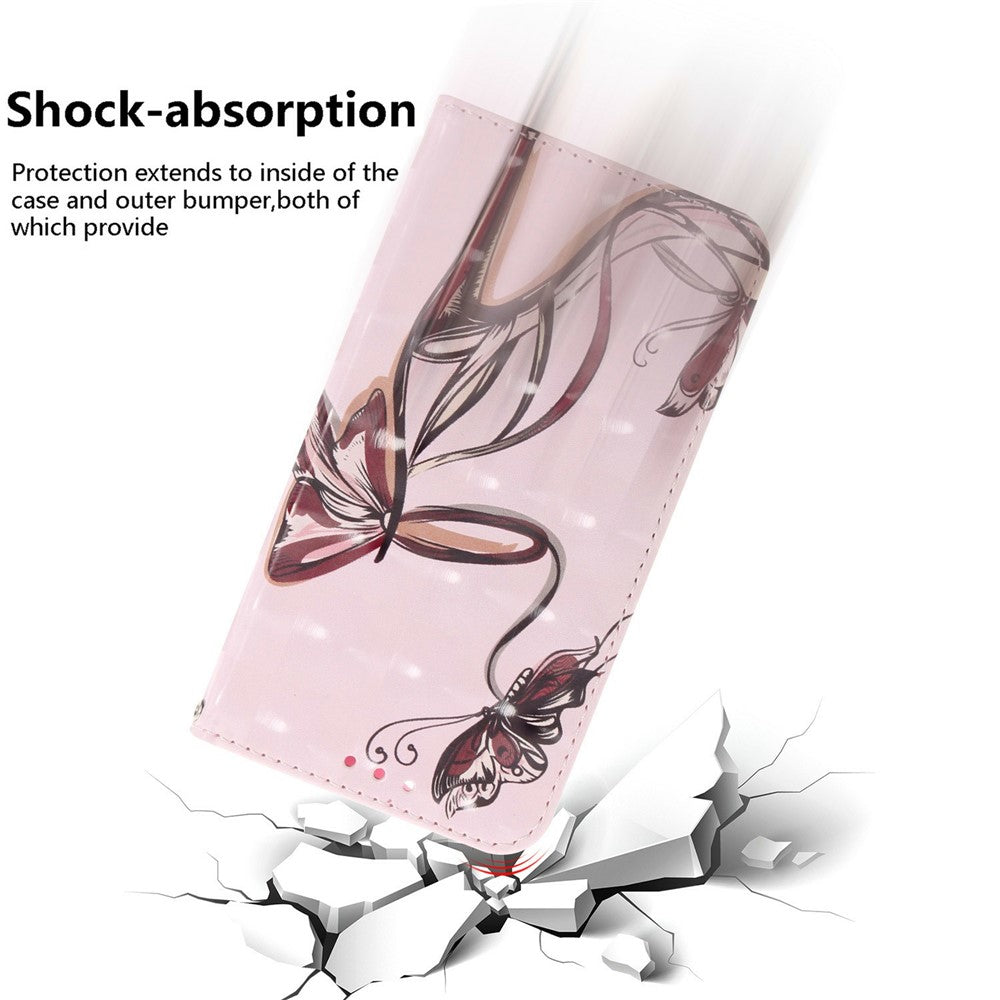 For Realme 15T 5G Case Pattern Printing Leather Wallet Phone Cover with Wrist Strap