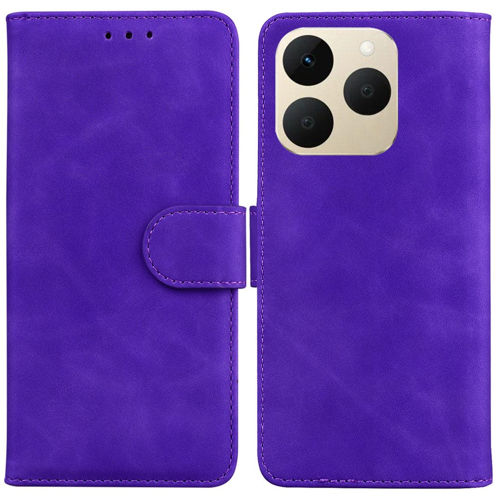For Realme 15T 5G Case Solid Color Leather Wallet Phone Cover