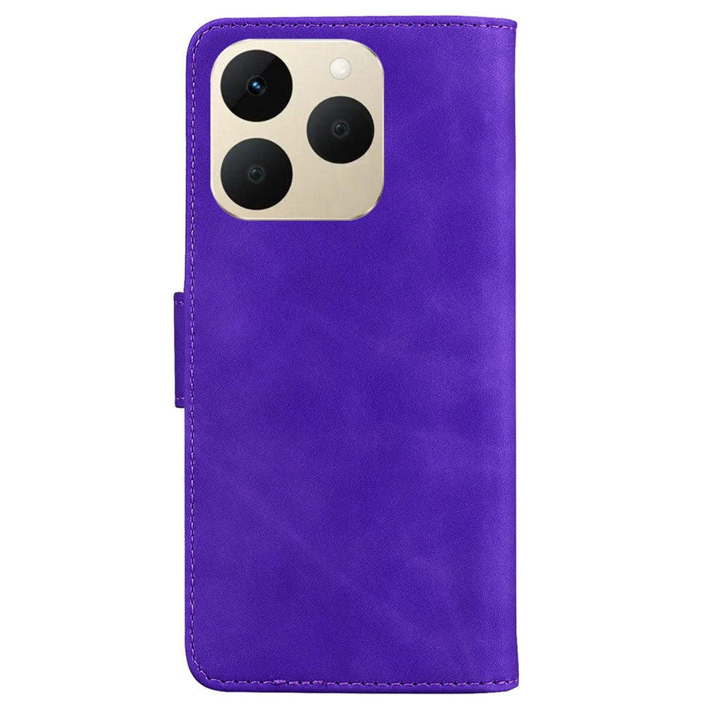 For Realme 15T 5G Case Solid Color Leather Wallet Phone Cover
