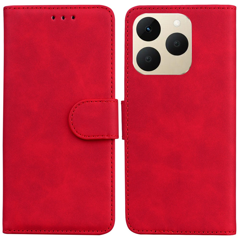 For Realme 15T 5G Case Solid Color Leather Wallet Phone Cover