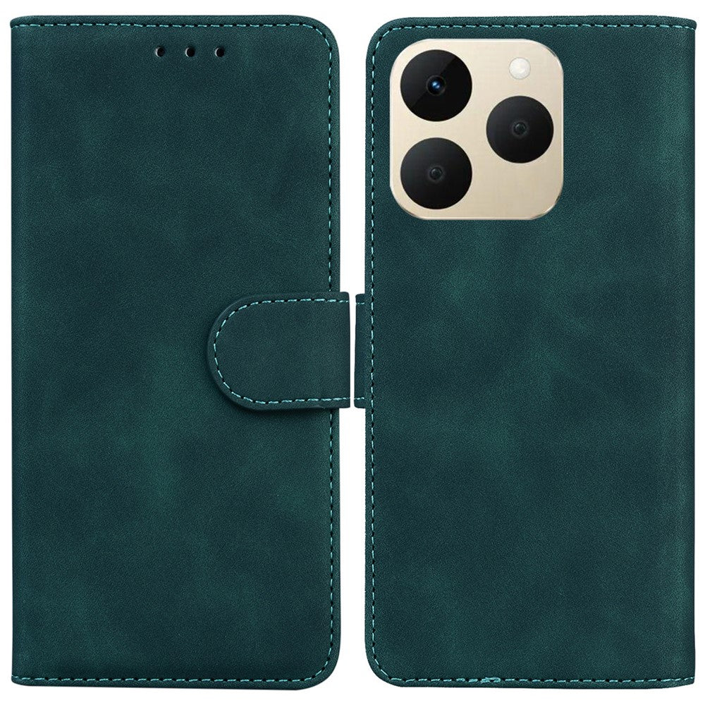 For Realme 15T 5G Case Solid Color Leather Wallet Phone Cover