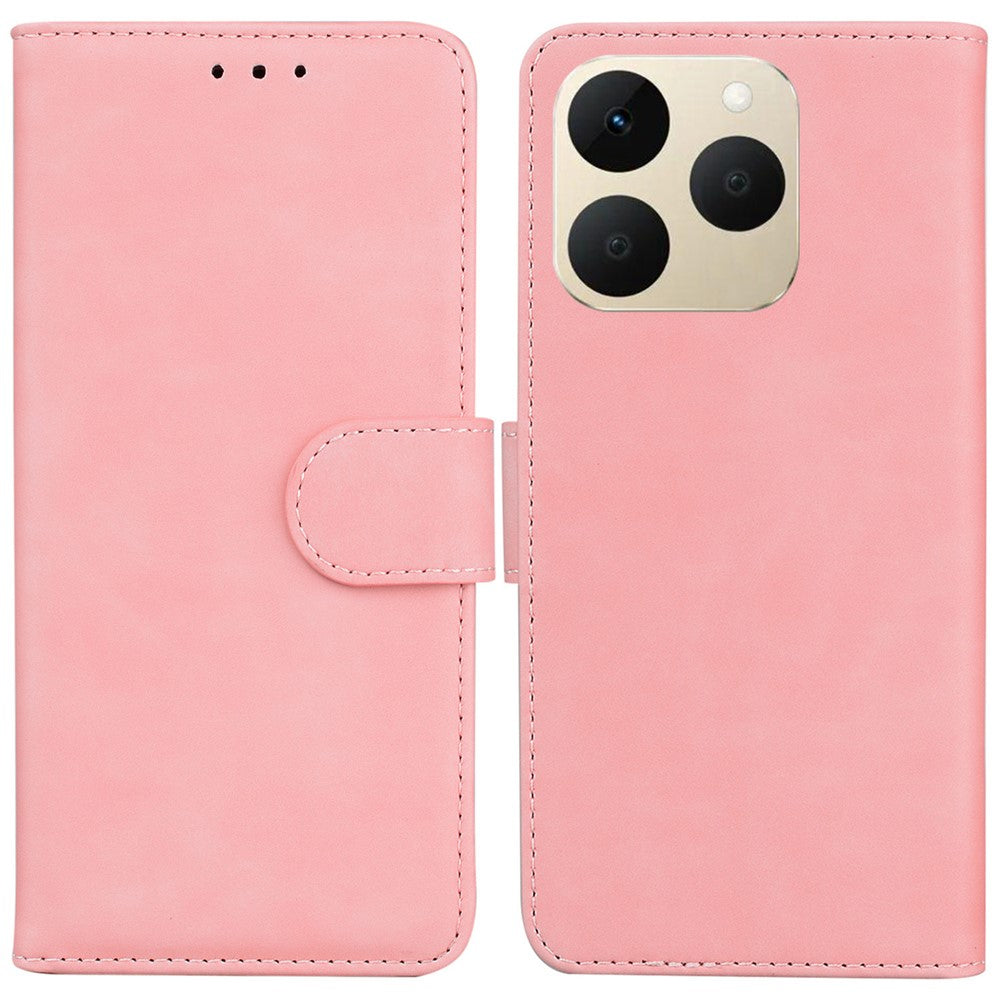 For Realme 15T 5G Case Solid Color Leather Wallet Phone Cover