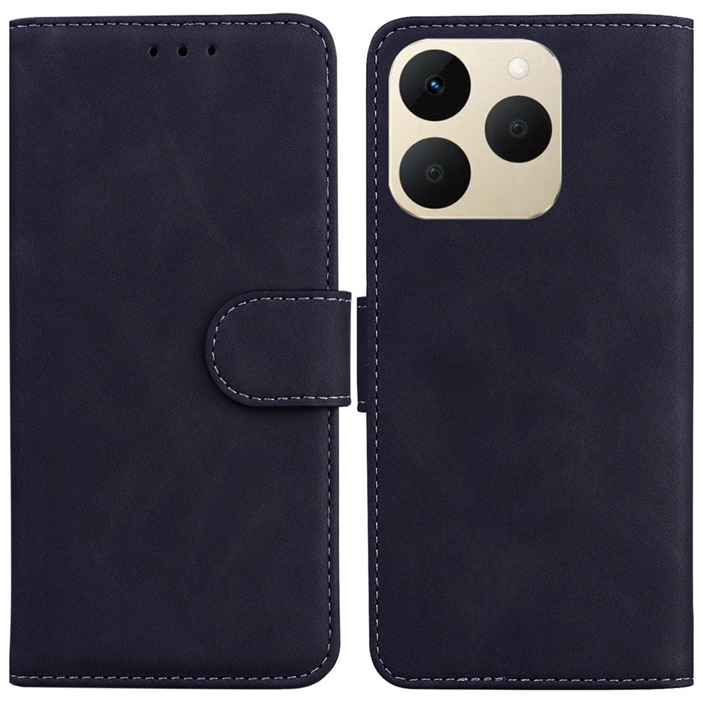 For Realme 15T 5G Case Solid Color Leather Wallet Phone Cover