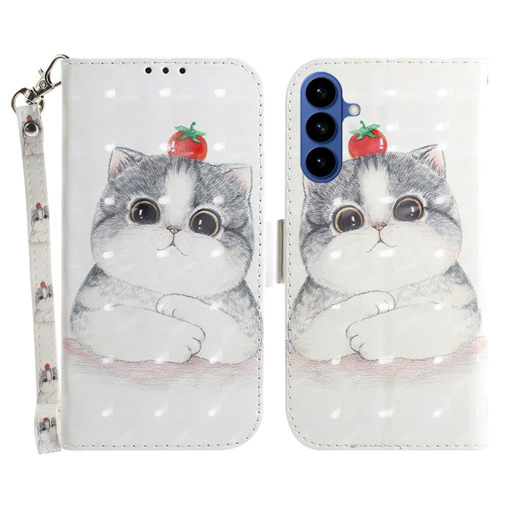 For Samsung Galaxy S26 / S26 Pro Case Pattern Printing Leather Wallet Phone Cover with Wrist Strap