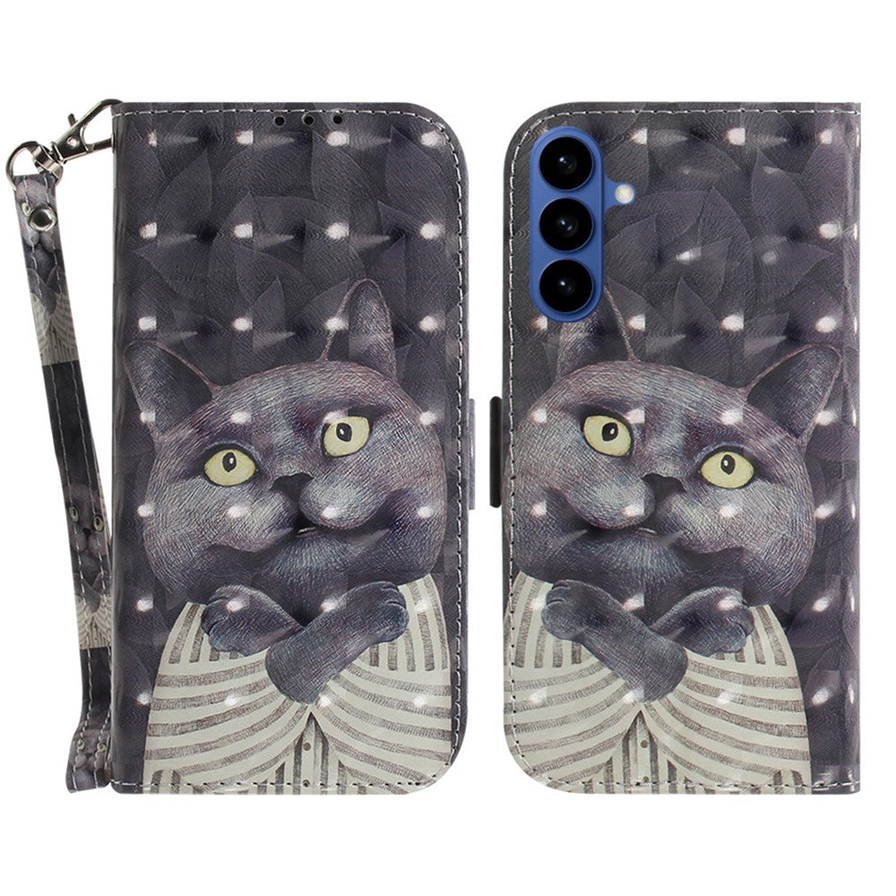 For Samsung Galaxy S26 / S26 Pro Case Pattern Printing Leather Wallet Phone Cover with Wrist Strap
