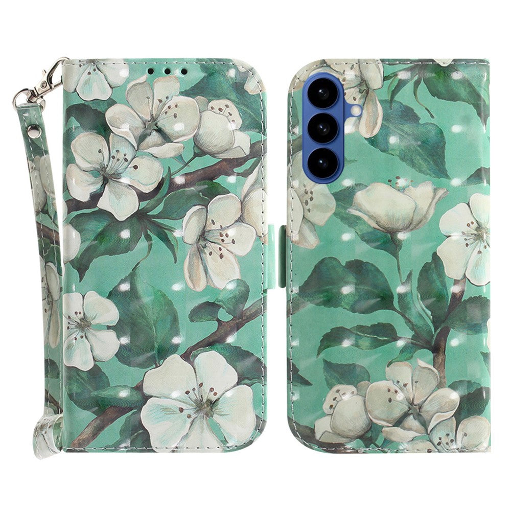 For Samsung Galaxy S26 / S26 Pro Case Pattern Printing Leather Wallet Phone Cover with Wrist Strap