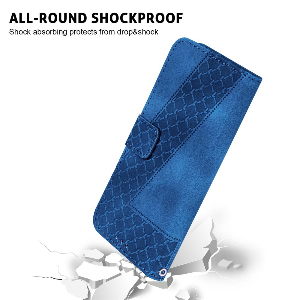 For Samsung Galaxy S26 / S26 Pro Stand Case 7-Shaped Pattern Imprint Leather Phone Cover with Strap