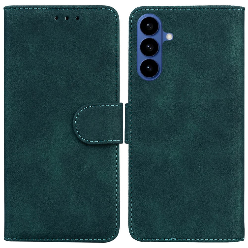 Funda tipo cartera de piel de color sólido para Samsung Galaxy S26 / S26 Pro
