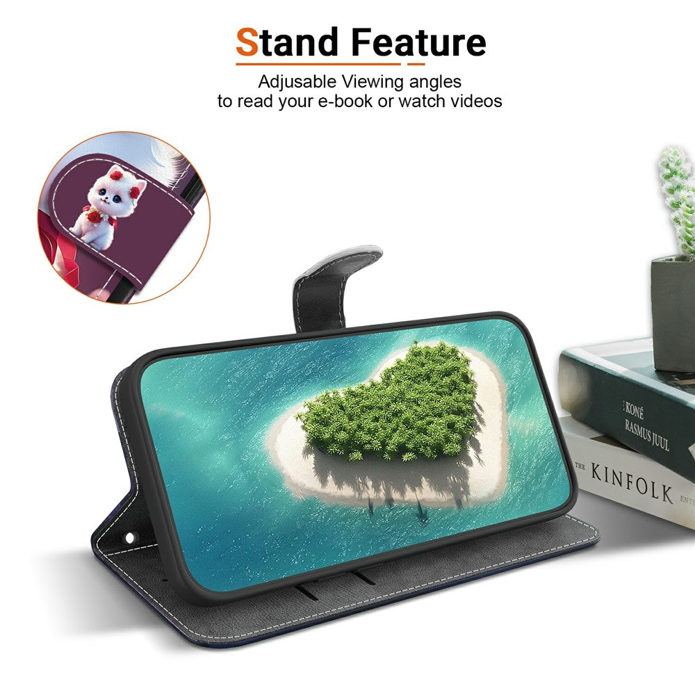 For Samsung Galaxy S26 / S26 Pro Leather Case Stand Wallet Pattern Printing Phone Cover with Wrist Strap