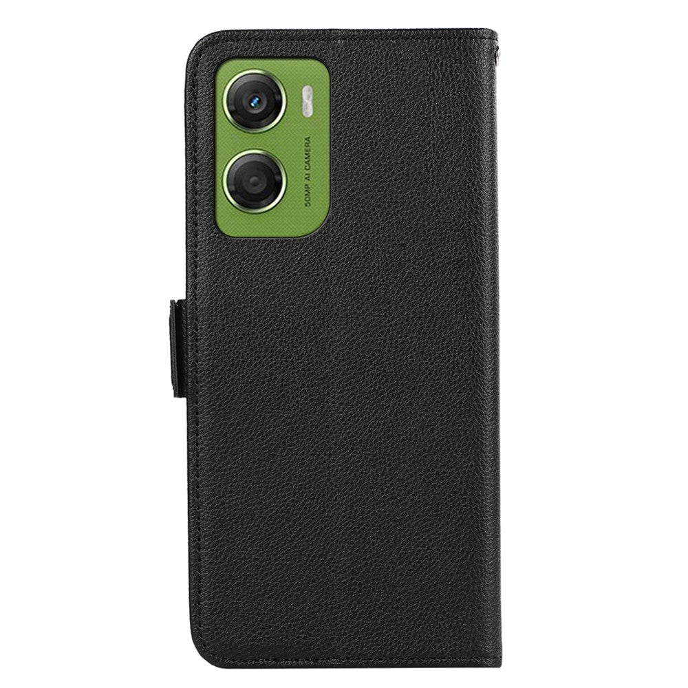 ABEEL For Motorola Moto G06 4G Case Litchi Texture Leather RFID Blocking Phone Cover