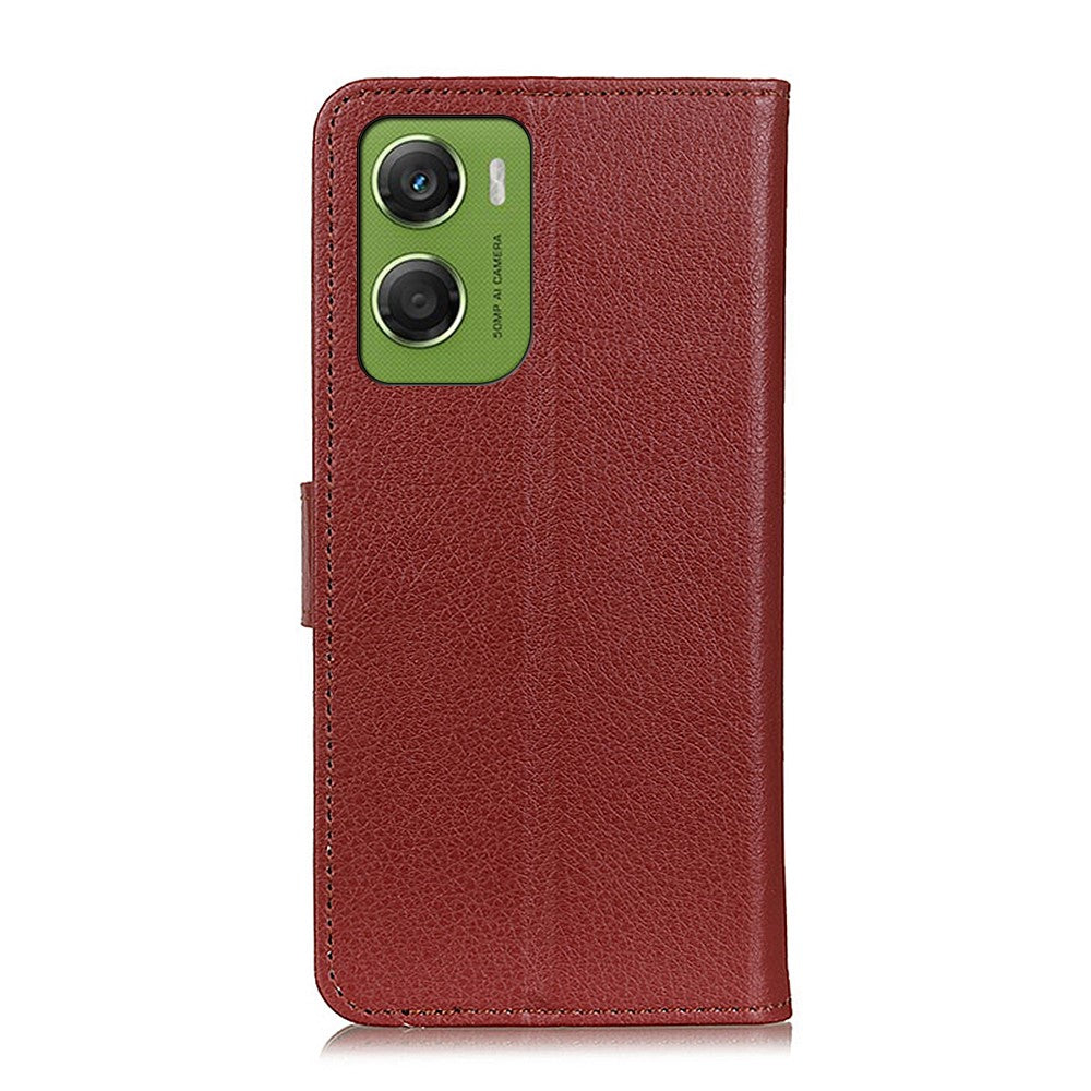 For Motorola Moto G06 4G Wallet Case PU Leather Phone Cover Litchi Texture