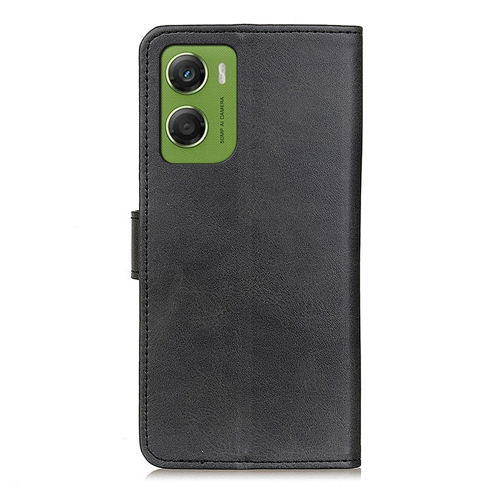 For Motorola Moto G06 4G Case Cowhide Texture Leather Wallet Stand Phone Cover