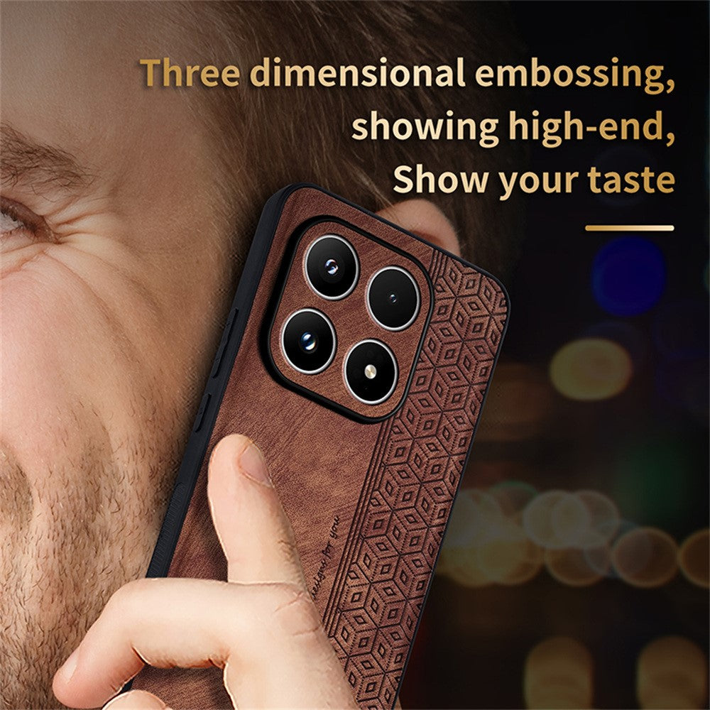 AZNS For Xiaomi 15T Case Protective PU Leather Covered TPU Phone Shell