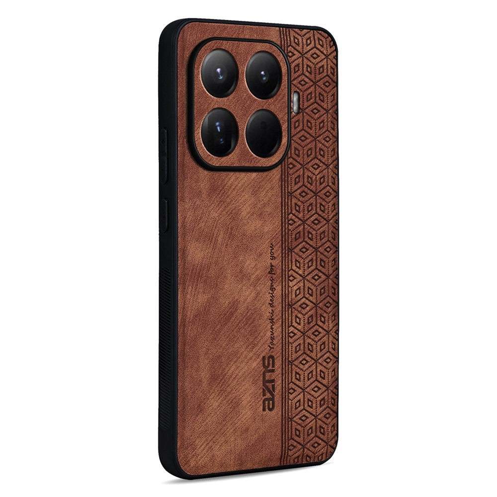 AZNS For Xiaomi 15T Pro Case Protective PU Leather Covered TPU Phone Shell