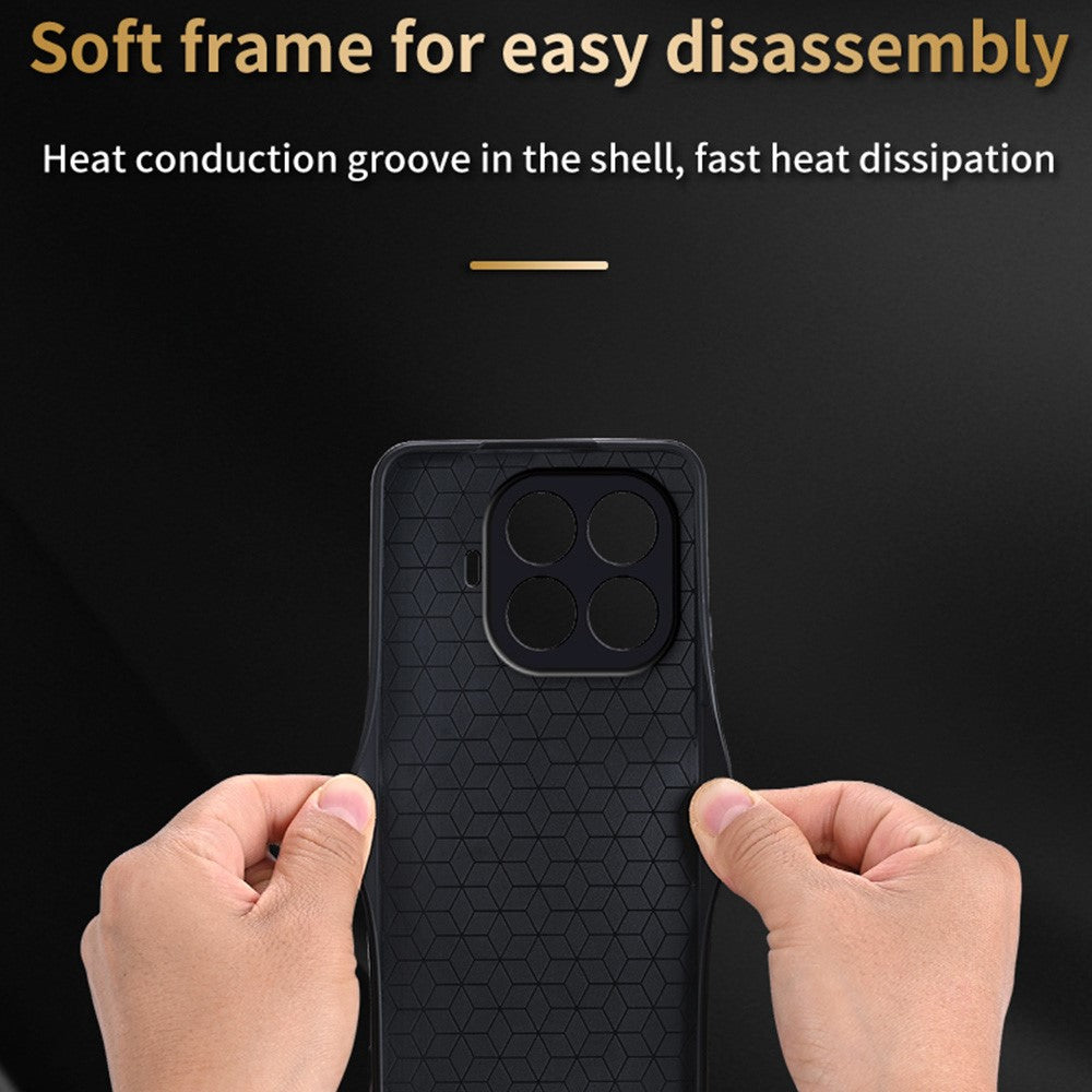 AZNS For Xiaomi 15T Pro Case Protective PU Leather Covered TPU Phone Shell