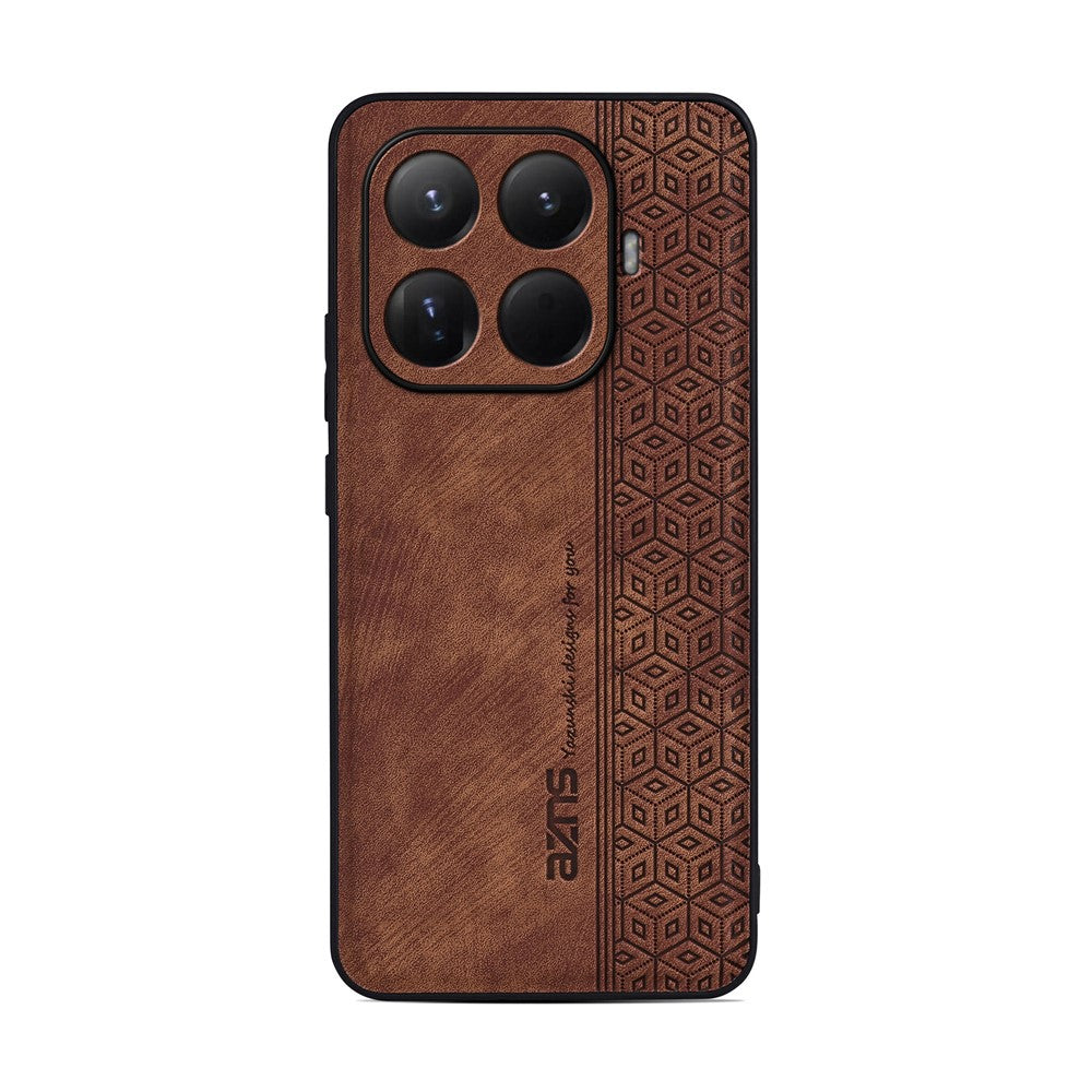 AZNS For Xiaomi 15T Pro Case Protective PU Leather Covered TPU Phone Shell