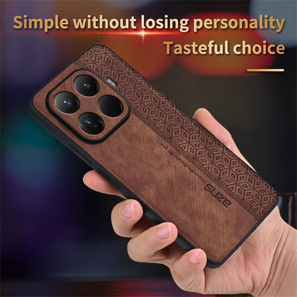 AZNS For Xiaomi 15T Pro Case Protective PU Leather Covered TPU Phone Shell