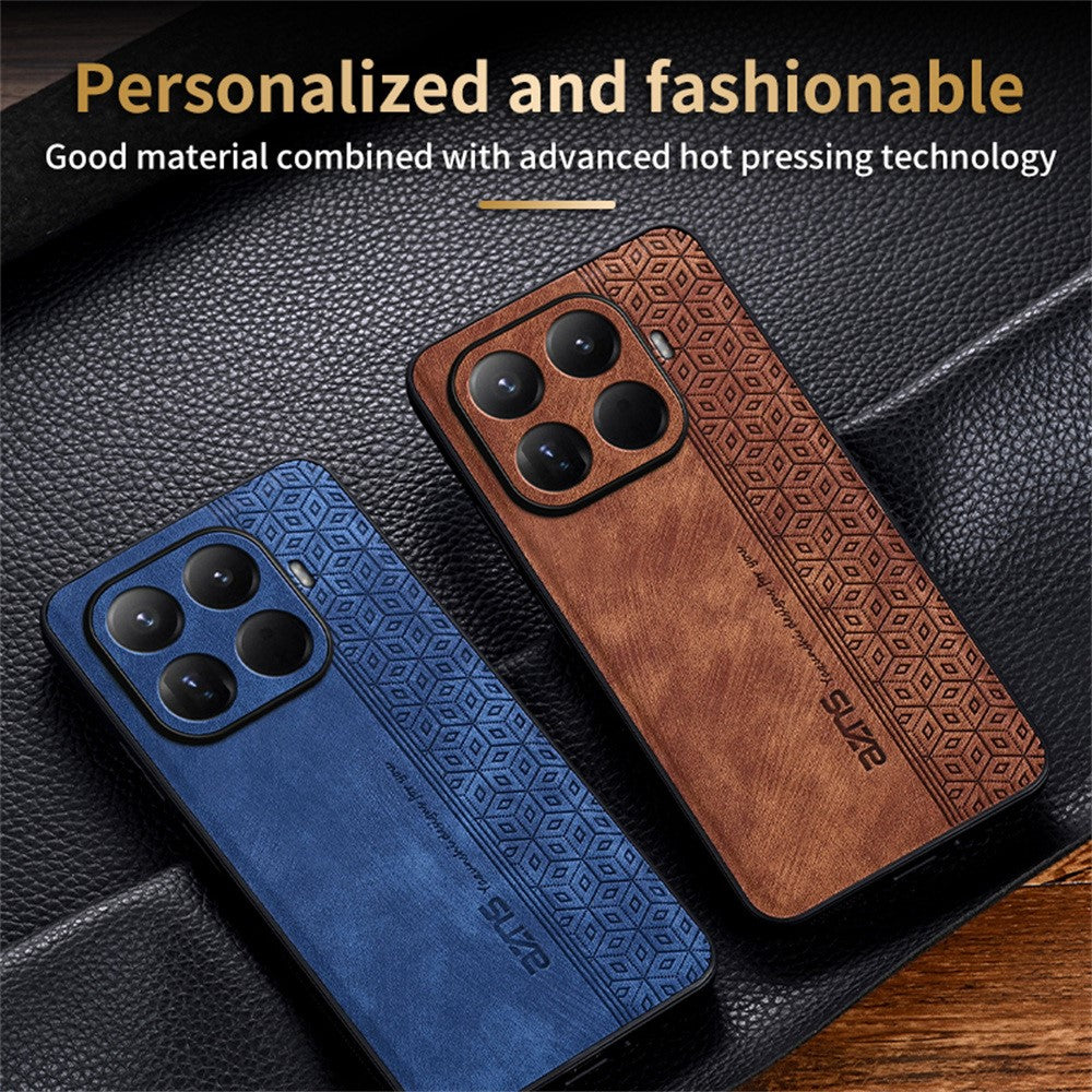 AZNS For Xiaomi 15T Pro Case Protective PU Leather Covered TPU Phone Shell