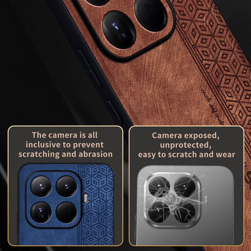 AZNS For Xiaomi 15T Pro Case Protective PU Leather Covered TPU Phone Shell