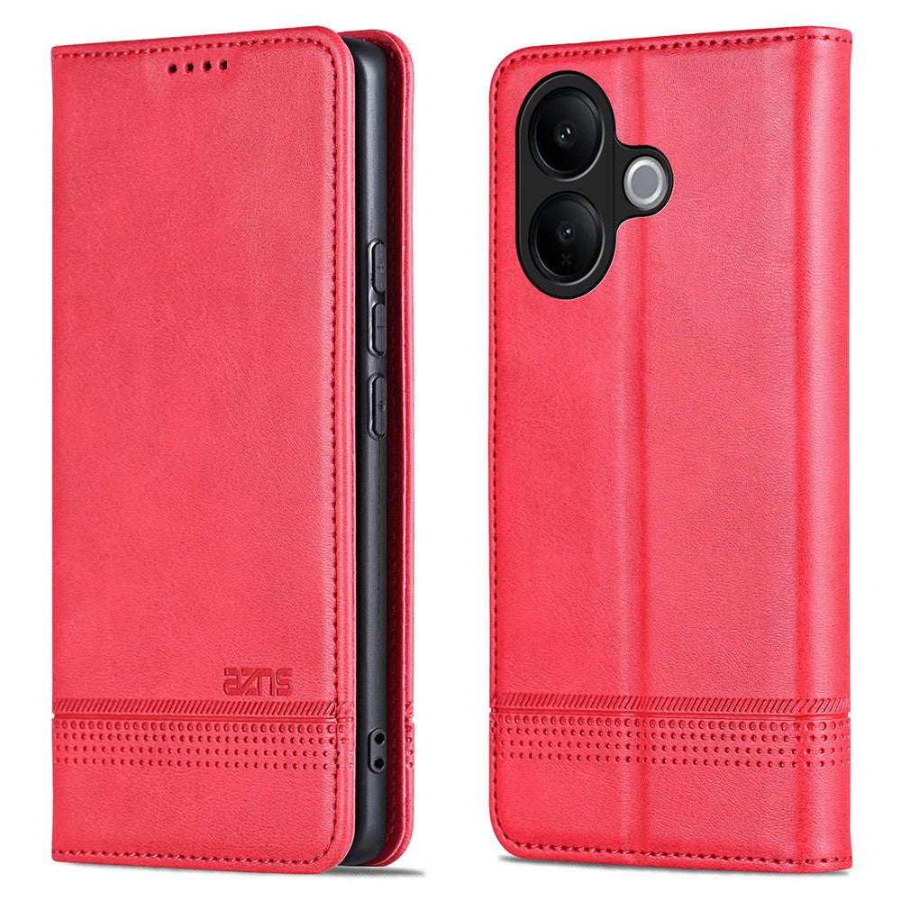 AZNS For vivo V60 Lite 5G Case Cowhide Texture PU Leather Wallet Phone Cover