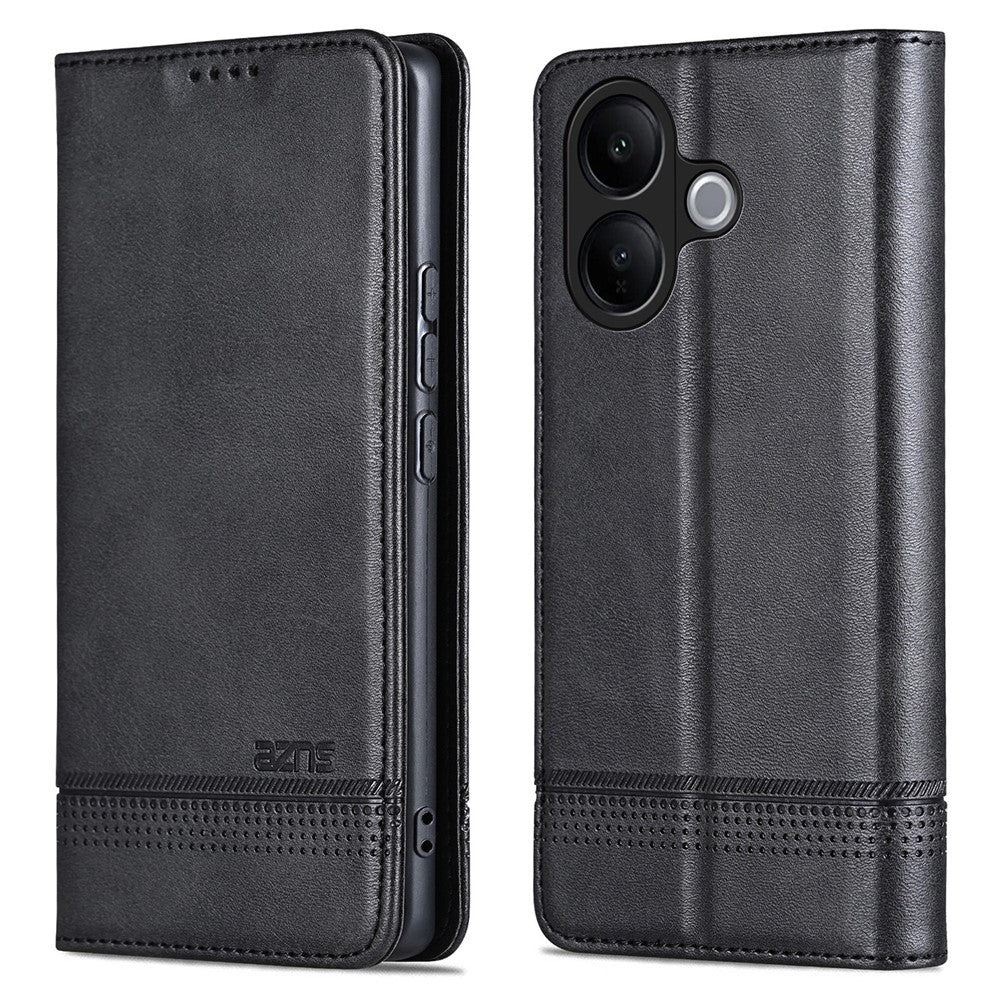 AZNS For vivo V60 Lite 5G Case Cowhide Texture PU Leather Wallet Phone Cover