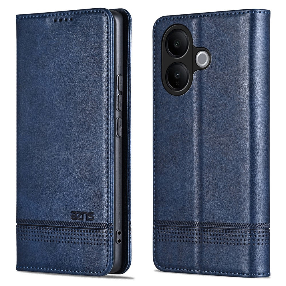 AZNS For vivo V60 Lite 5G Case Cowhide Texture PU Leather Wallet Phone Cover