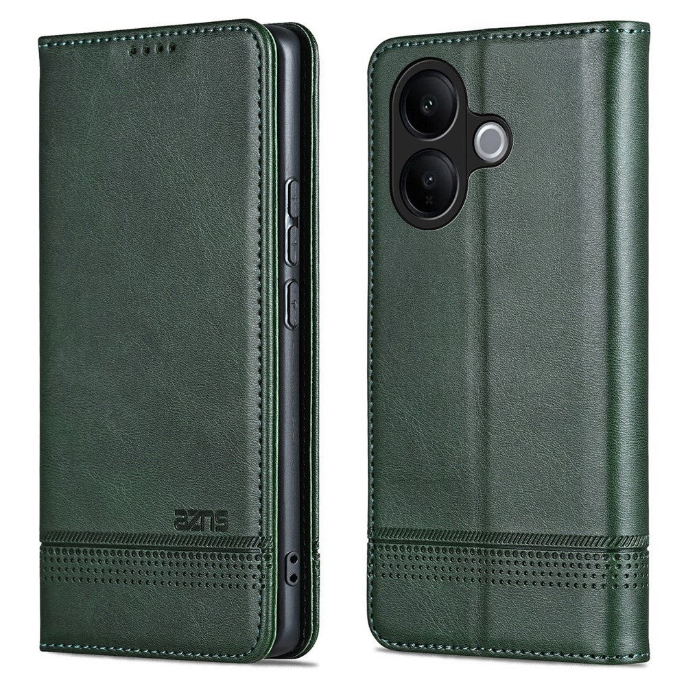 AZNS For vivo V60 Lite 5G Case Cowhide Texture PU Leather Wallet Phone Cover