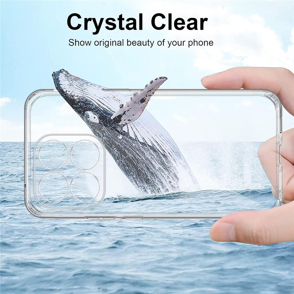 For Xiaomi 15T Case Anti-Fingerprint Crystal Clear TPU Phone Cover