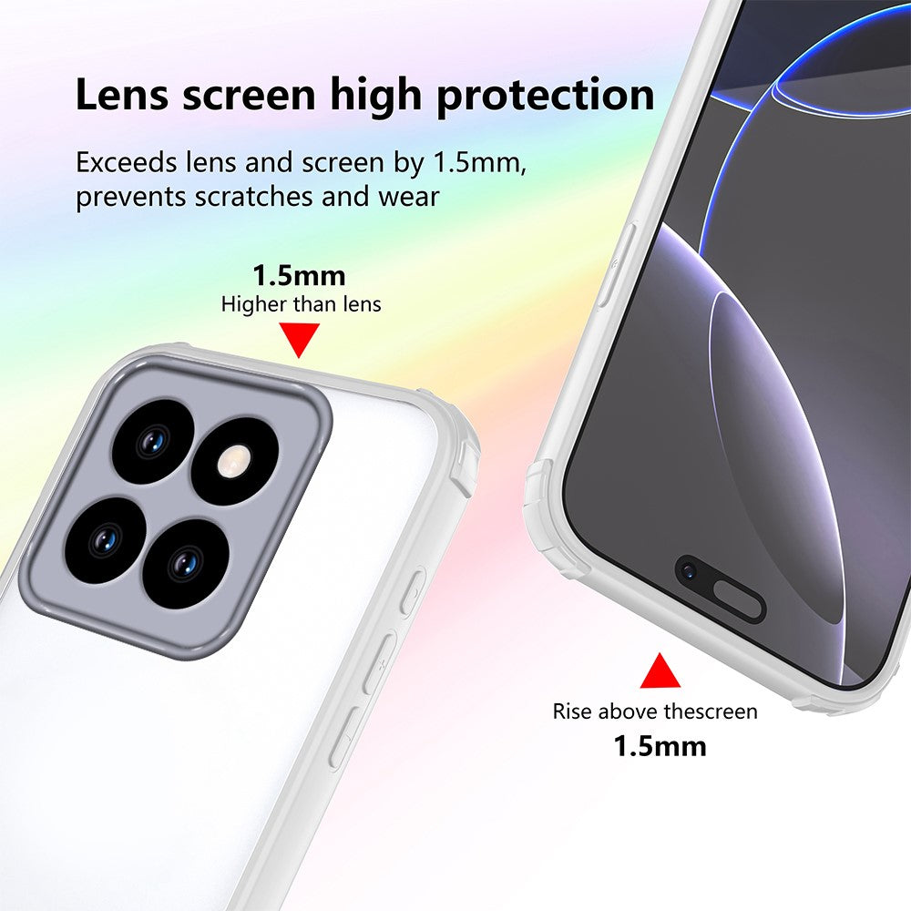 For Motorola Edge 60 Pro 5G Case Reinforced Corner Shockproof TPU + Acrylic Phone Cover