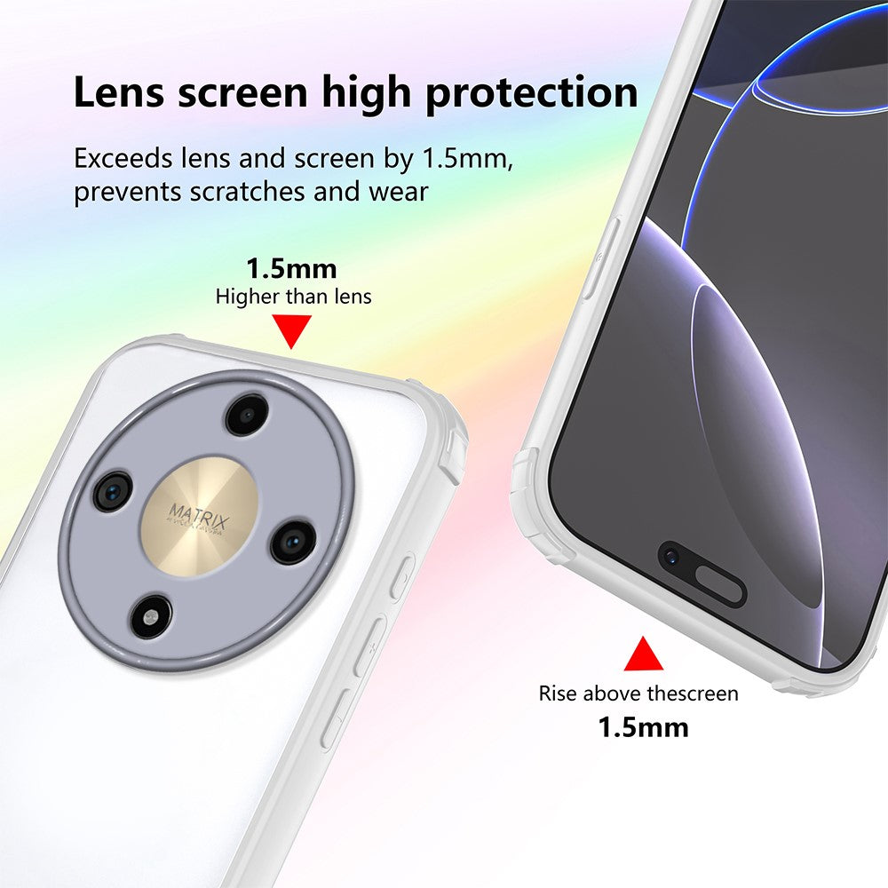 Coque de protection pour téléphone For Honor X9d 5G / X70 5G : coins renforcés, antichoc, en TPU et acrylique.