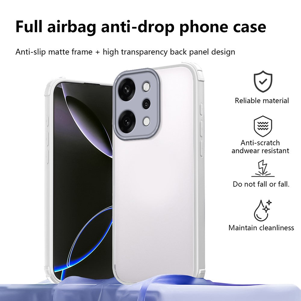 For Oppo Reno14 5G (Global) Case Reinforced Corner Shockproof TPU + Acrylic Phone Cover
