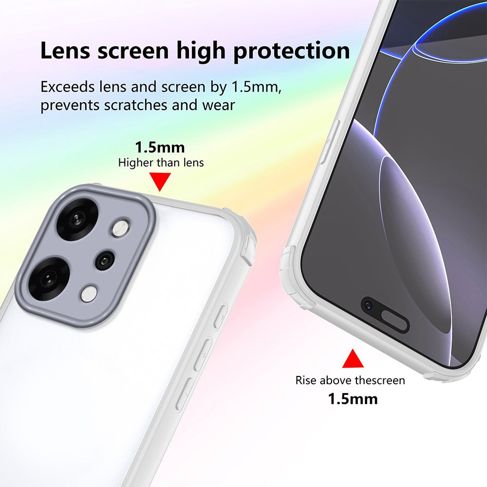 For Oppo Reno14 5G (Global) Case Reinforced Corner Shockproof TPU + Acrylic Phone Cover