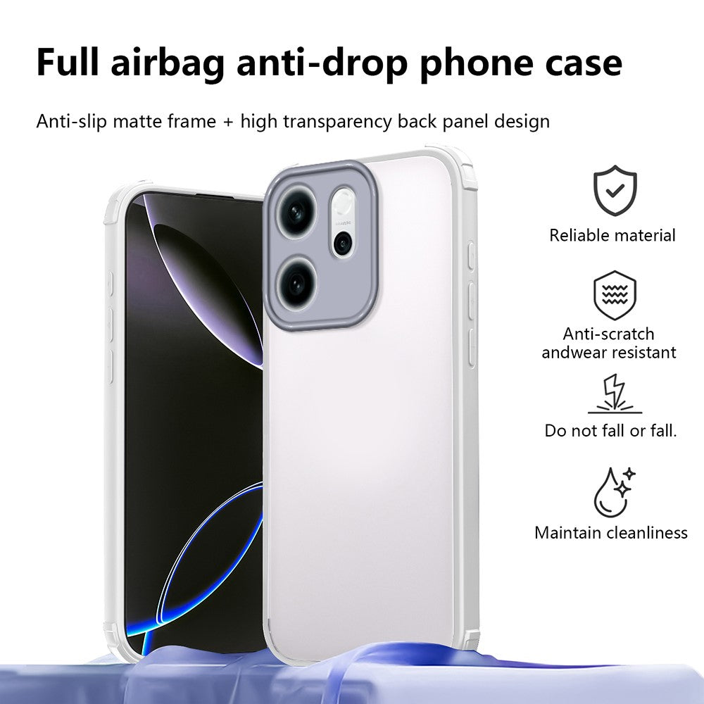 For Oppo Reno14 F 5G Case Reinforced Corner Shockproof TPU + Acrylic Phone Cover
