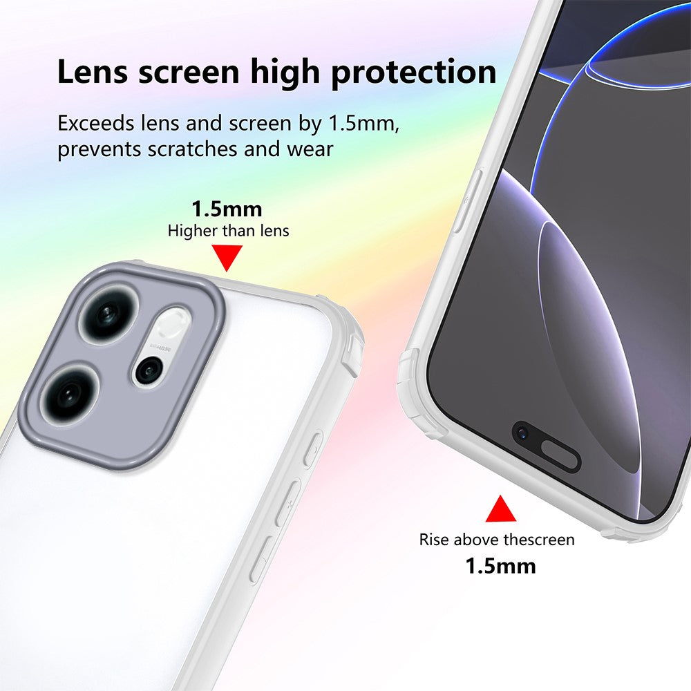 For Oppo Reno14 F 5G Case Reinforced Corner Shockproof TPU + Acrylic Phone Cover