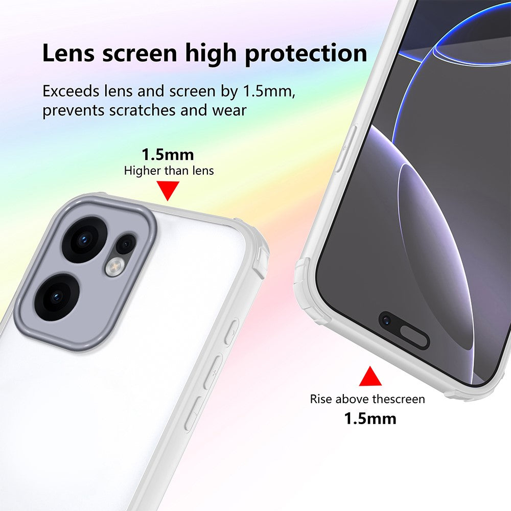 For Oppo Reno13 F 4G / 5G Case Reinforced Corner Shockproof TPU + Acrylic Phone Cover