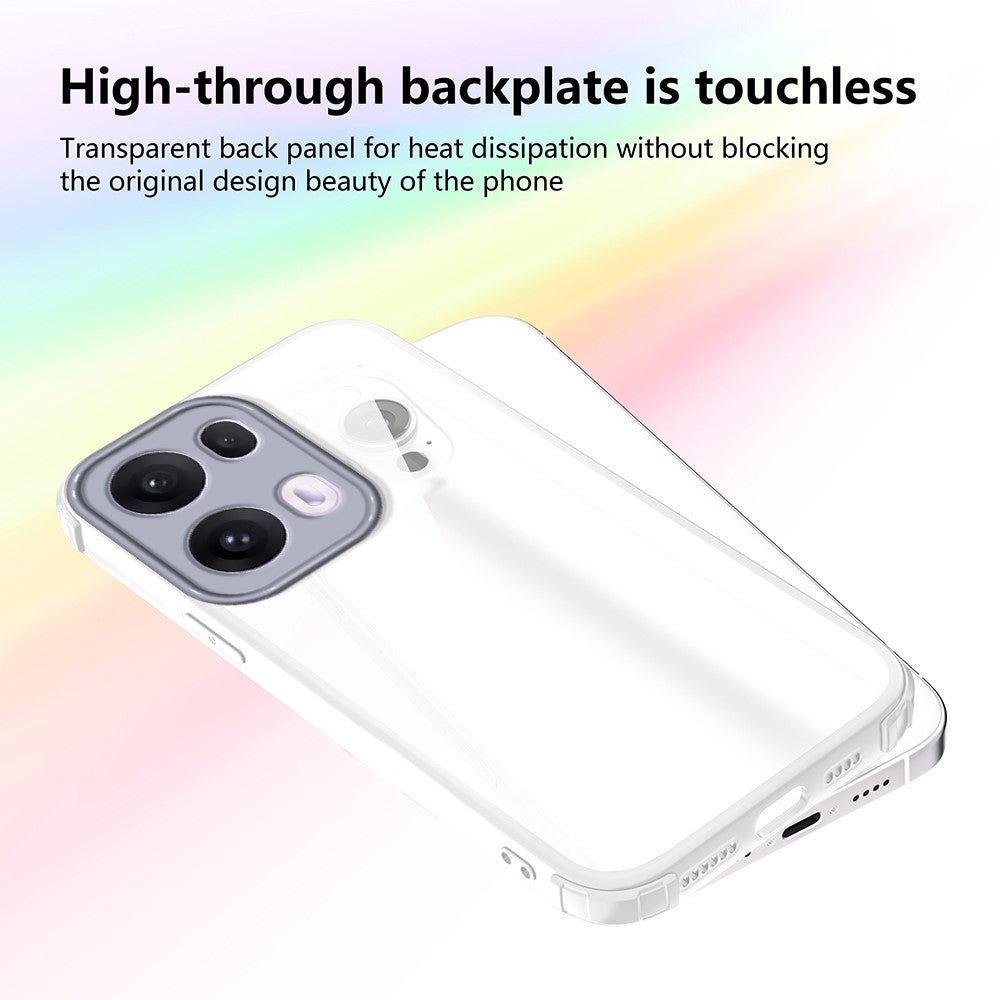For Oppo Reno13 5G (Global) Case Reinforced Corner Shockproof TPU + Acrylic Phone Cover