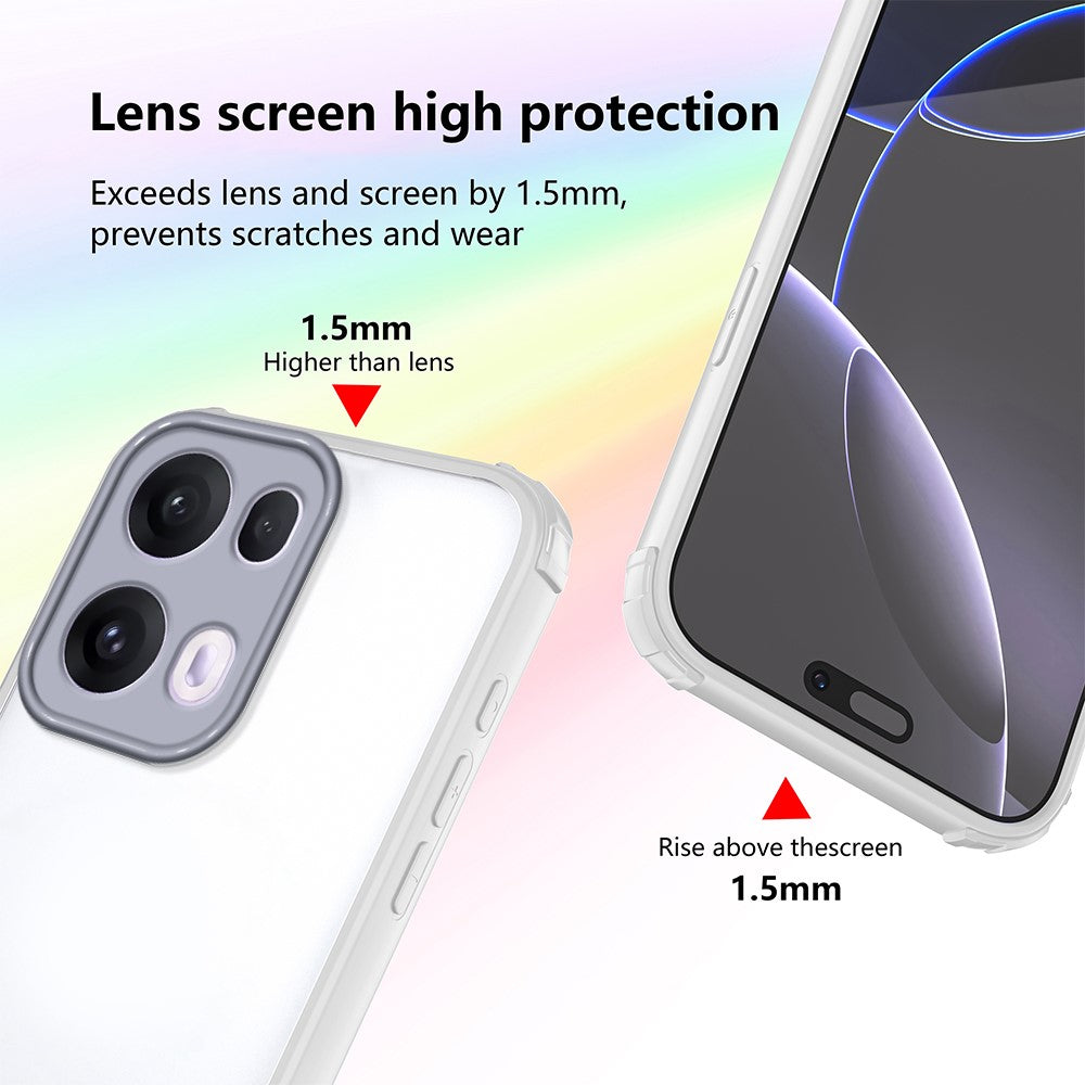 For Oppo Reno13 Pro 5G Case Reinforced Corner Shockproof TPU + Acrylic Phone Cover