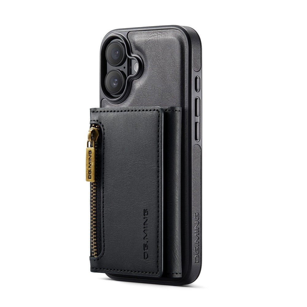 DG.MING M5 Series For iPhone 17 Case Detachable Magnetic Leather Phone Cover with Card Slots
