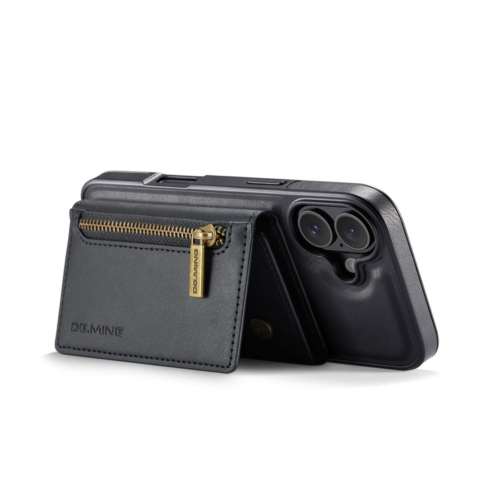 DG.MING M5 Series For iPhone 17 Case Detachable Magnetic Leather Phone Cover with Card Slots
