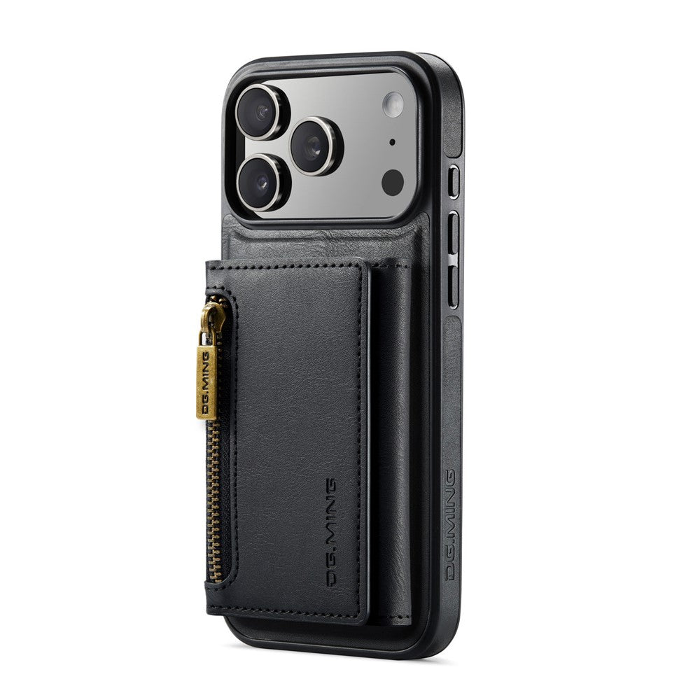 DG.MING M5 Series For iPhone 17 Pro Case Detachable Magnetic Leather Phone Cover with Card Slots